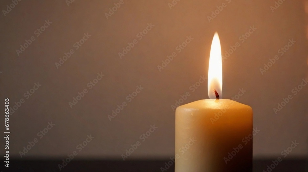 close-up portrait of burning candle against dark background with space for text, AI generated, background image close-up portrait of burning candle against dark background with space for text, AI generated, background image