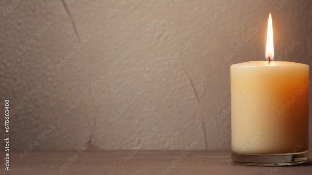 close-up portrait of burning candle against textured background with space for text, AI generated, background image close-up portrait of burning candle against textured background with space for text, AI generated, background image