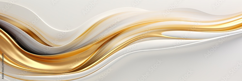 Obraz premium Luxury abstract seamless wallpaper pattern background with gold foil, lines, geometric shapes. Generative AI, AI