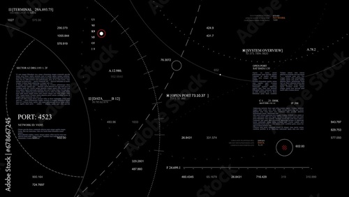 Astro Cosmic Map HUD 2GFX Technology Sci Fi 2D texture.User Interface data display.Control panel HUD technological infographic elements.UI