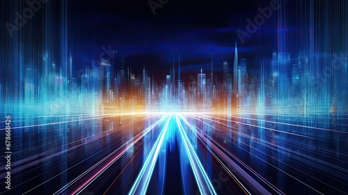 Abstract background of high speed global data transfer
