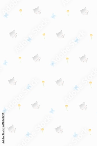 cute kitten pattern 