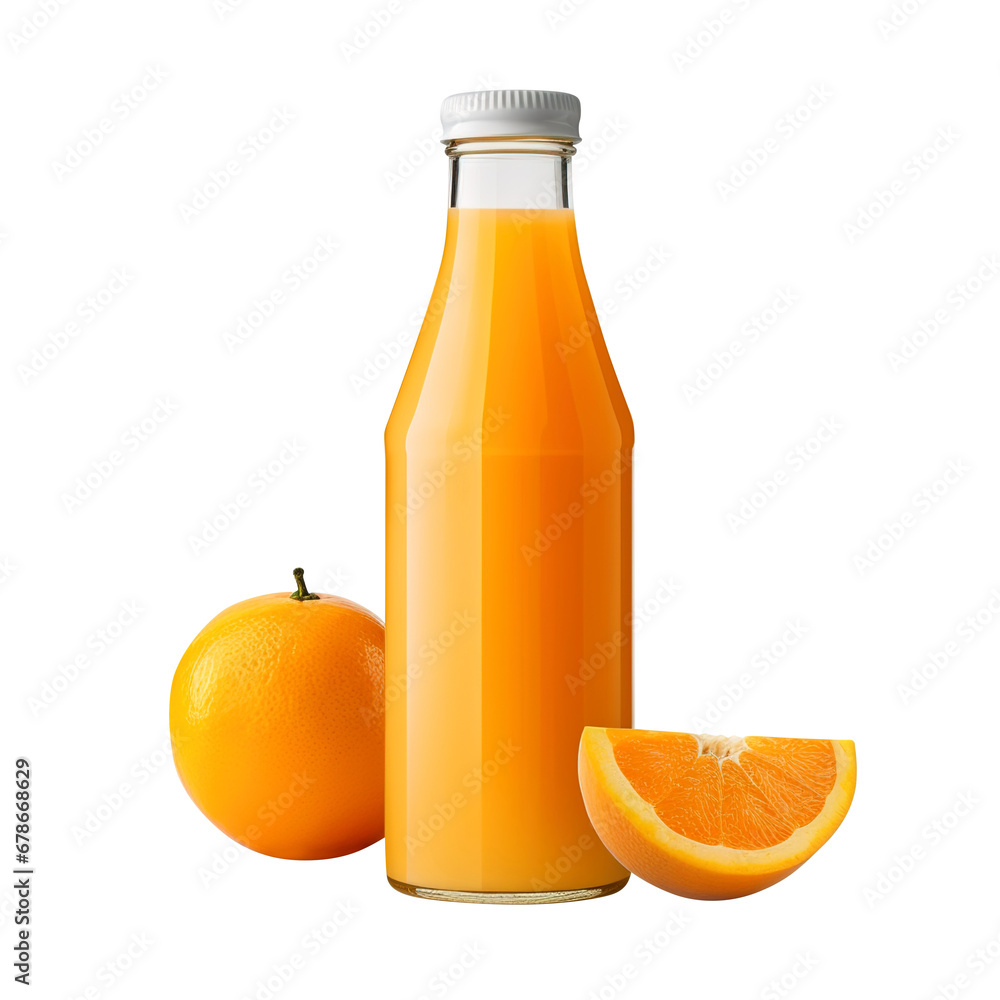 bottle of orange juice and fruit isolated on transparent background Remove png, Clipping Path bottle of orange juice and fruit isolated on transparent background Remove png, Clipping Path