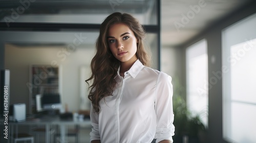 Caucasian Young Woman in Modern Office Free Download Caucasian Young Woman in Modern Office - GFXLoad
