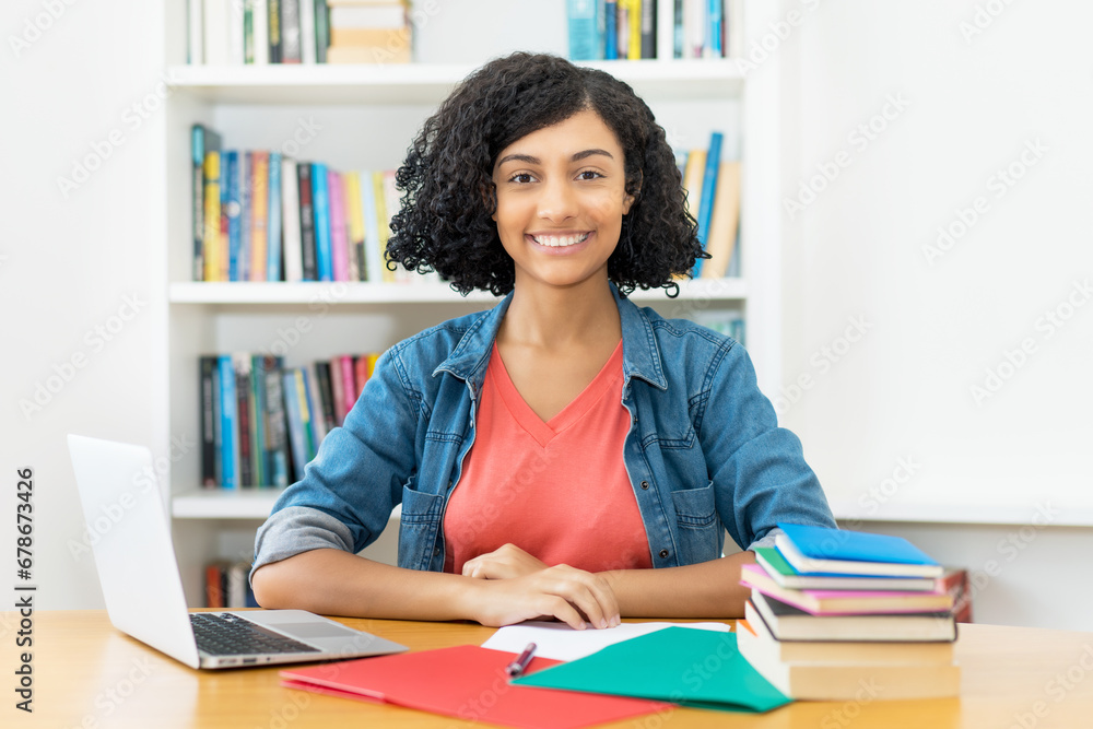 Ambitious female student - laughing peruvian young adult woman Ambitious female student - laughing peruvian young adult woman