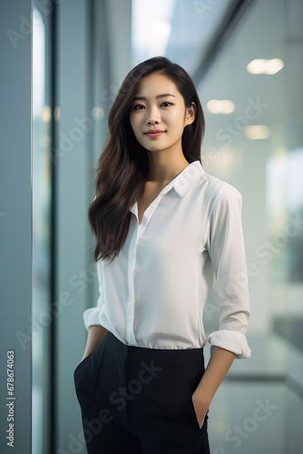 Asian Young Woman in Modern Office Free Download Asian Young Woman in Modern Office - GFXLoad