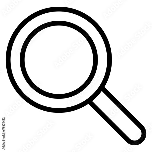 magnifying glass line