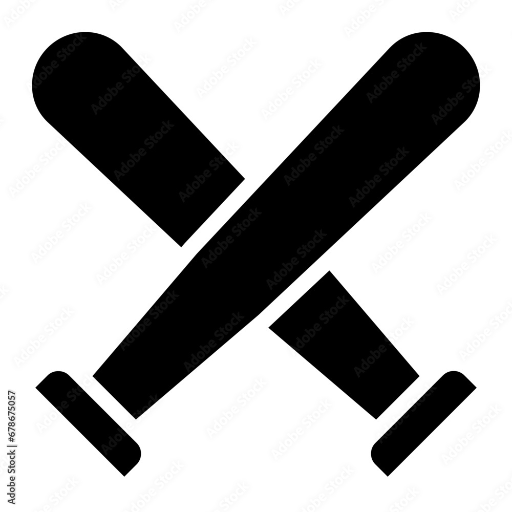 baseball bat glyph baseball bat glyph
