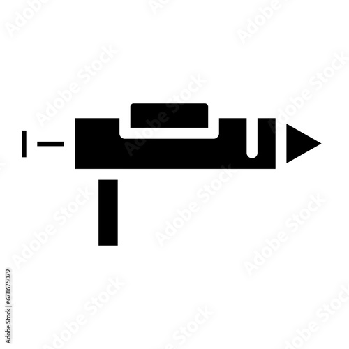 hot glue gun glyph