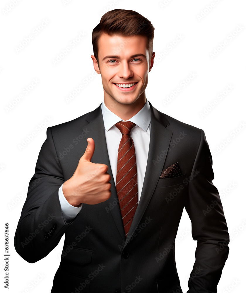 Smiling executive at work successfully on a transparent background (png) for decorating the project Smiling executive at work successfully on a transparent background (png) for decorating the project