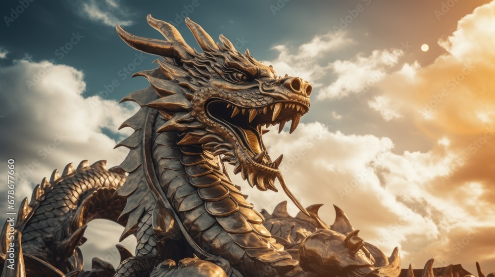 chinese dragon in the sky chinese dragon in the sky