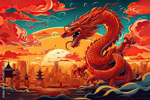 Chinese new year dragon