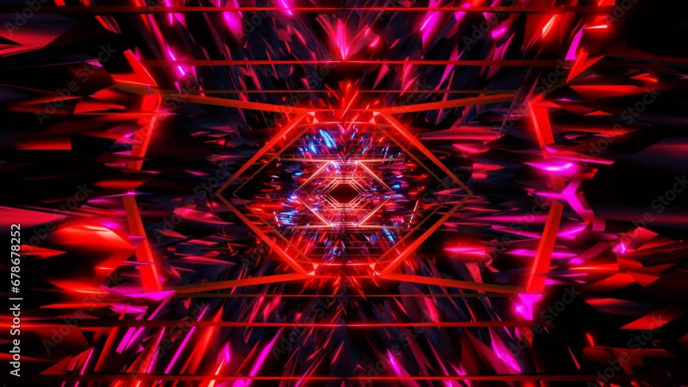 sci fi fractal red tunnel vj loop music background. High quality 4k footage sci fi fractal red tunnel vj loop music background. High quality 4k footage
