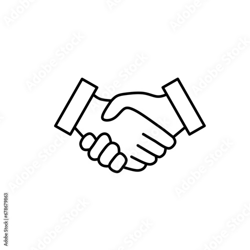 hands shaking hands flat icon