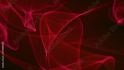 Abstract waving particles background . 2D geometric background.Waving surface