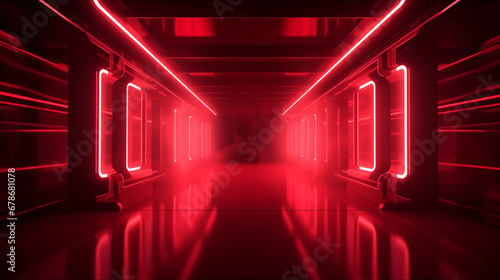 Red high tech future channel background