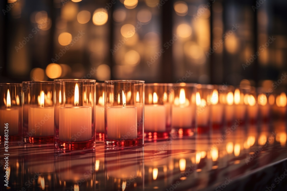 background consisting of many candles background consisting of many candles