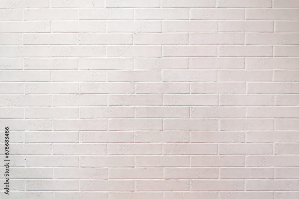 Brick wall painted in white Brick wall painted in white
