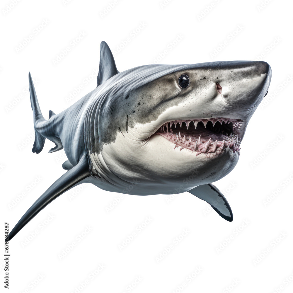 Naklejka premium blue shark isolated