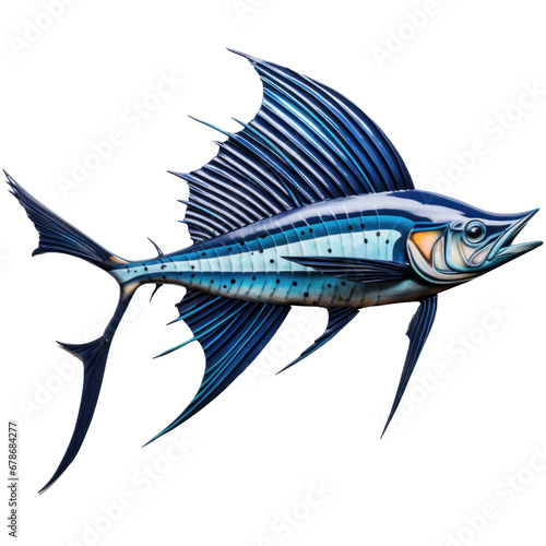 blue sailfish isolated