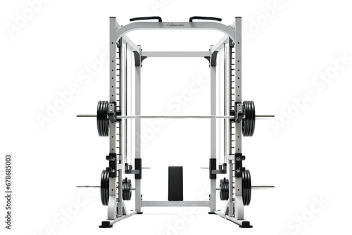 Simple Smith Machine Snapshot Isolated on a transparent background photo