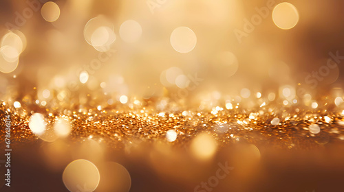 A gold glitter background with a blurry background and a blurry background with a blurry background and a blurry background with a blur