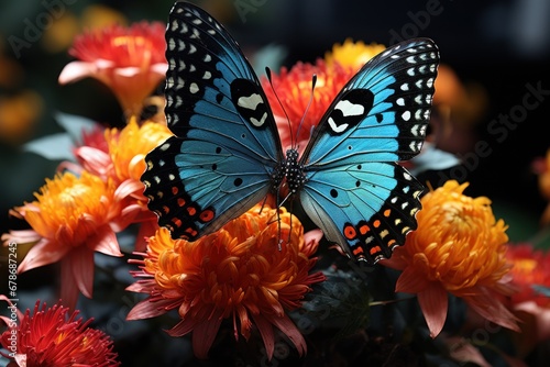 monarch butterfly on flower © nataliya_ua