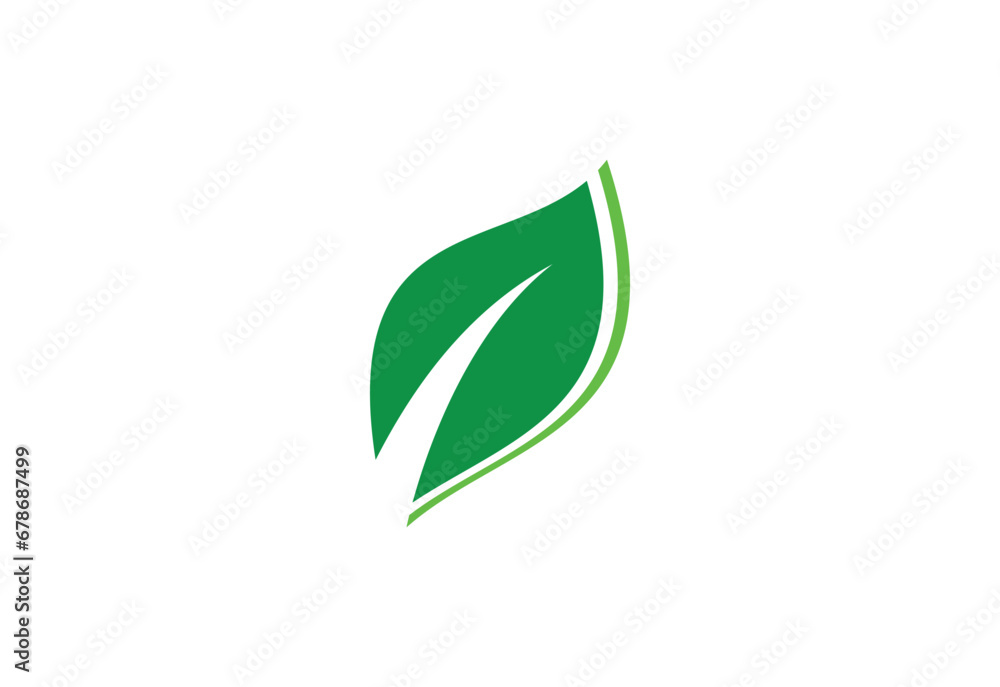 Green Leaf natural logo design, Vector design template Green Leaf natural logo design, Vector design template