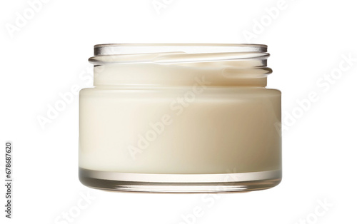 Ivory Beauty Cream Jar ON Transparent background