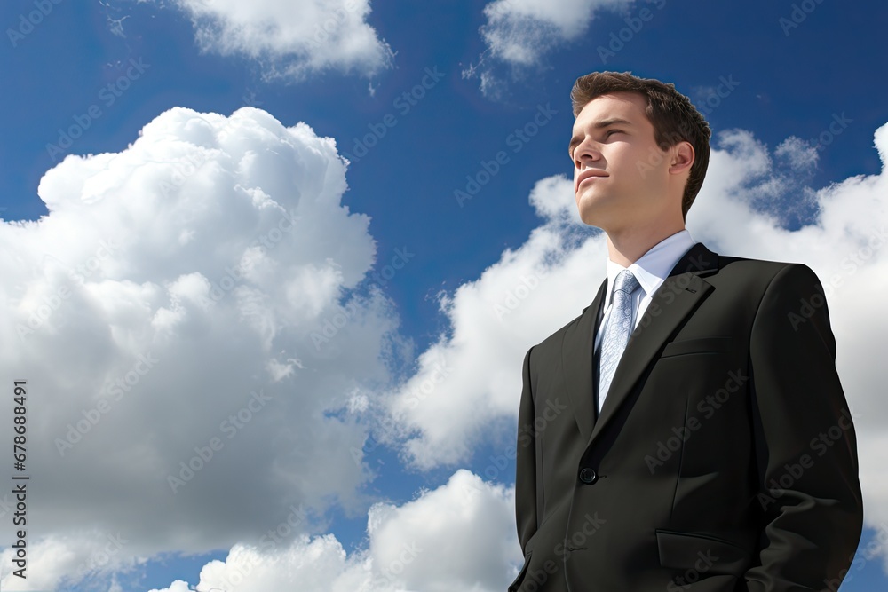 Powerful image capturing a CEO or business leader in a commanding power pose, exuding confidence and authority. The executive stands tall. This portrayal symbolizes leadership Powerful image capturing a CEO or business leader in a commanding power pose, exuding confidence and authority. The executive stands tall. This portrayal symbolizes leadership