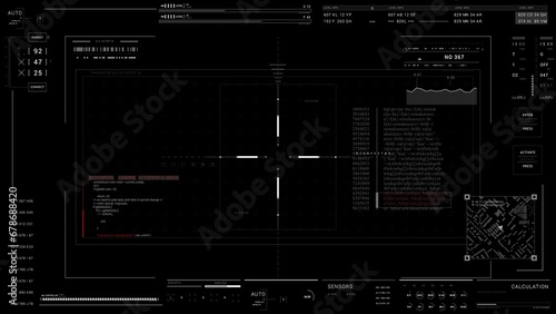 Abstract technological background HUD UI display.Sci Fi HUD.2