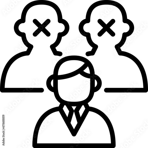 absence outline icon