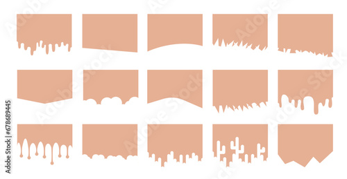 Separator header for Website, Banners or Posters. Abstract Design Elements for Top and Bottom. Vector