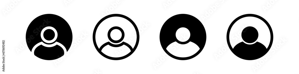 Vector icon user profile login or access authentication. User icon set, avatar. Member profile illustration. Vector icon user profile login or access authentication. User icon set, avatar. Member profile illustration.