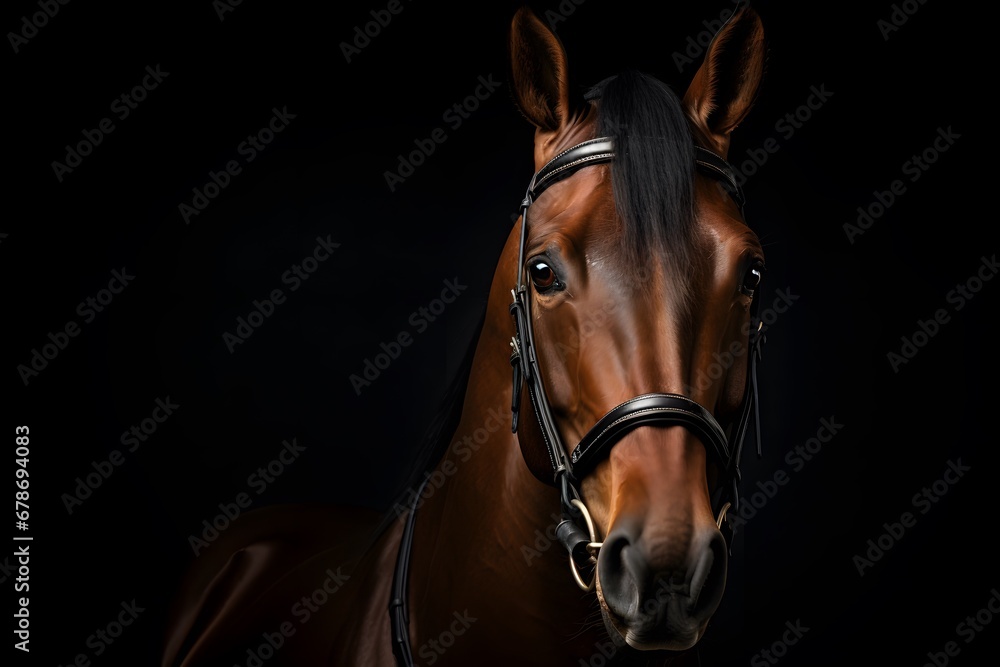 Obraz premium Horse, Professional photo, national geographic style, background, minimalistic