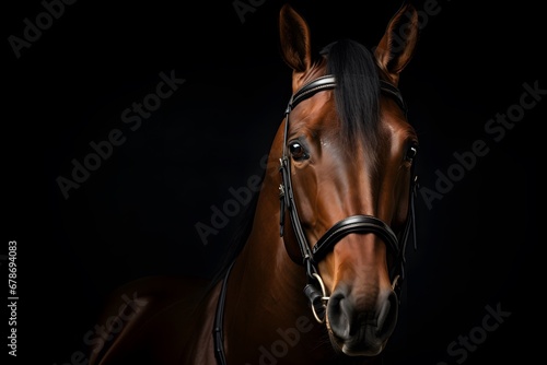 Horse, Professional photo, national geographic style, background, minimalistic 