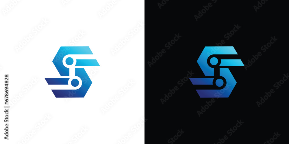 Modern and sophistacated letter S initials logo design Modern and sophistacated letter S initials logo design