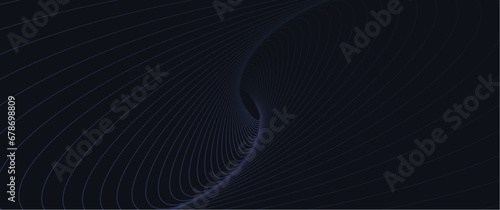 futuristic concentric blue double vortex vector illustration design for template, cover, background