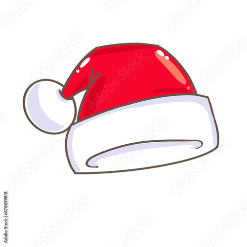santa claus hat on white, Big set of realistic Santa Hats isolated on transparent background. Vector santa claus hat colllection, holiday cap to xmas illustration