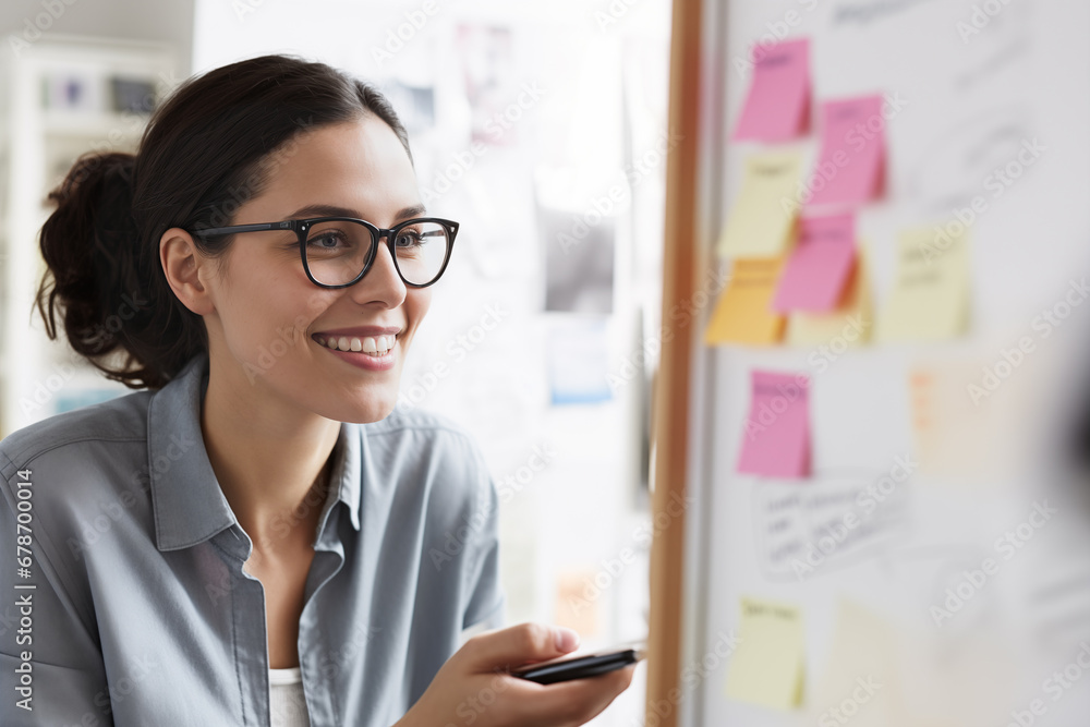 Brainstorming Session: An Intellectual Woman Unleashing Ideas on a Whiteboard Brainstorming Session: An Intellectual Woman Unleashing Ideas on a Whiteboard