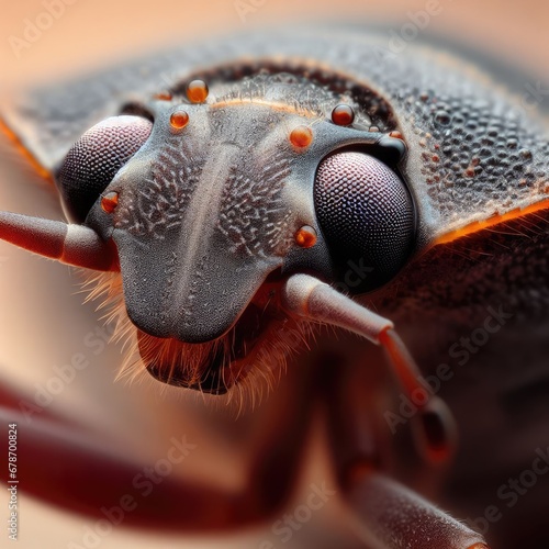 close up of a bug on flower macro insect background © Deanmon