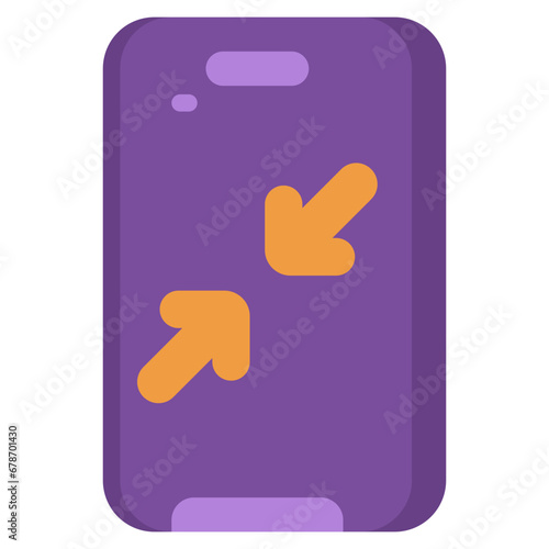 RESIZE,reduce,decrease,small,arrows,smartphone.svg