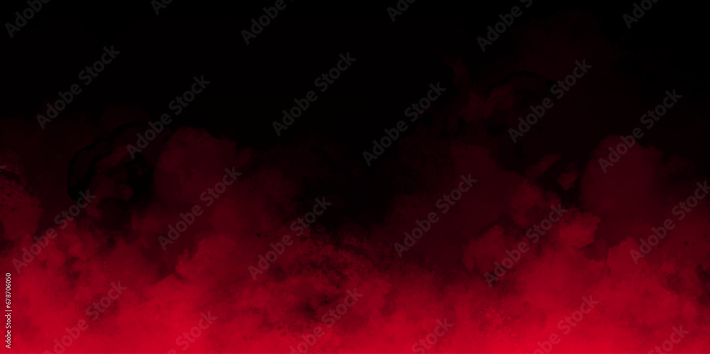 Exploding Red Mist Background Red smoke or fog color isolated on transparent dark background ...