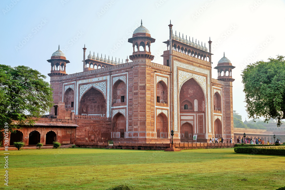 Mosque nearby taj mahal in Agra,India 