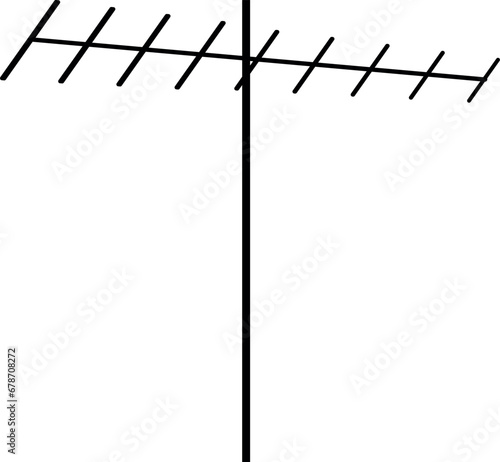Television antenna sign or Tv signal symbol. Communication signs and symbols.