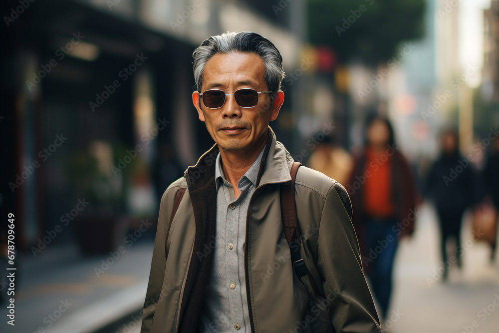 Fototapeta premium Generative AI picture image of attractive confident young businessman model appearance