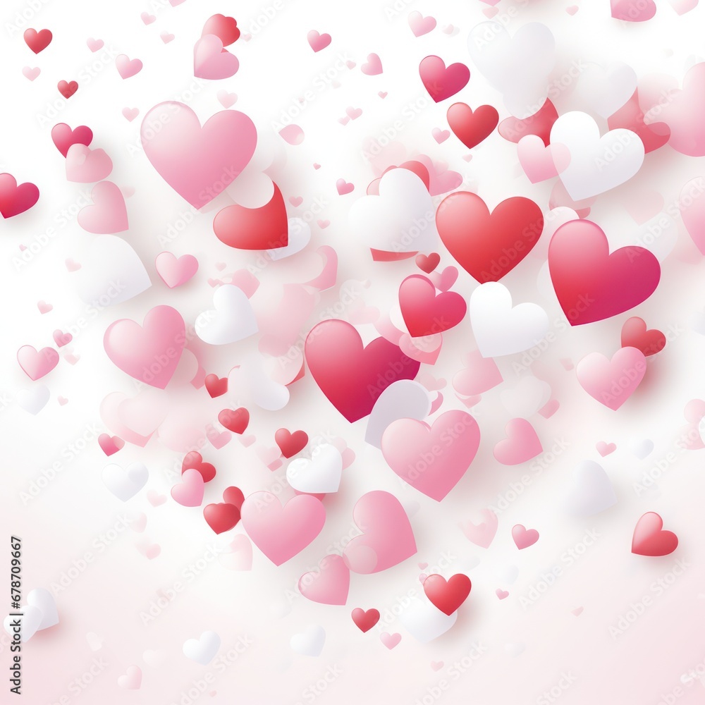 Beautiful Hearts Flying on Background. Invitation Template Background Design, Valentine Day. Beautiful Hearts Flying on Background. Invitation Template Background Design, Valentine Day.