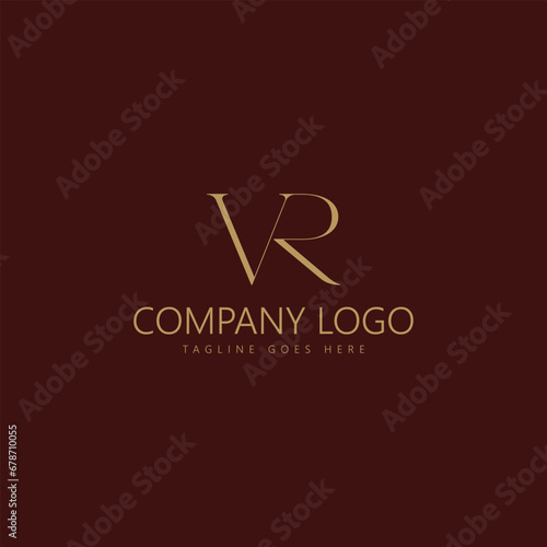 Letter R Logo with Simple and Elegant Color