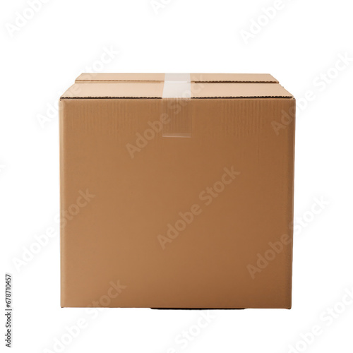 A packed box on a white transparent background © danter