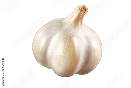 A garlic on a white transparent background